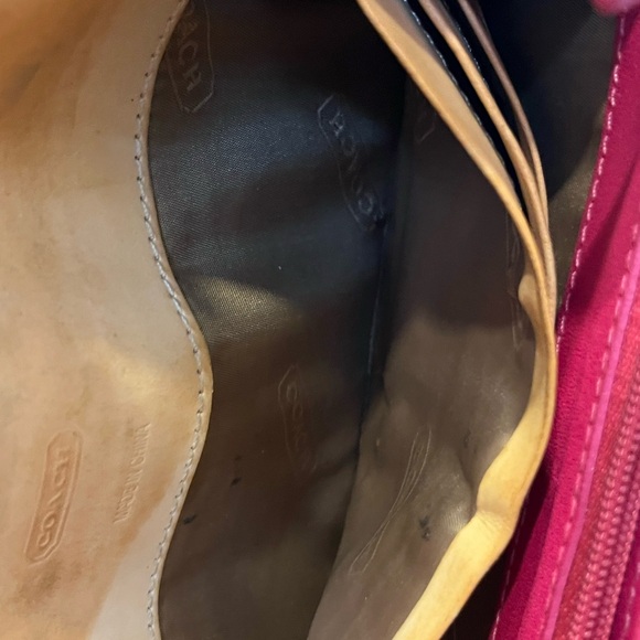 Coach Soho Buckle Signature Wallet Clutch Y2K Barbie Pink Jacquard Leather Flap - Picture 14 of 16